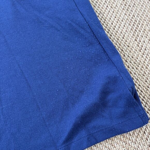 Women's Quacker Factory Blue Peacock's Embroidered Rhinestone Top Size XL - Picture 6 of 6